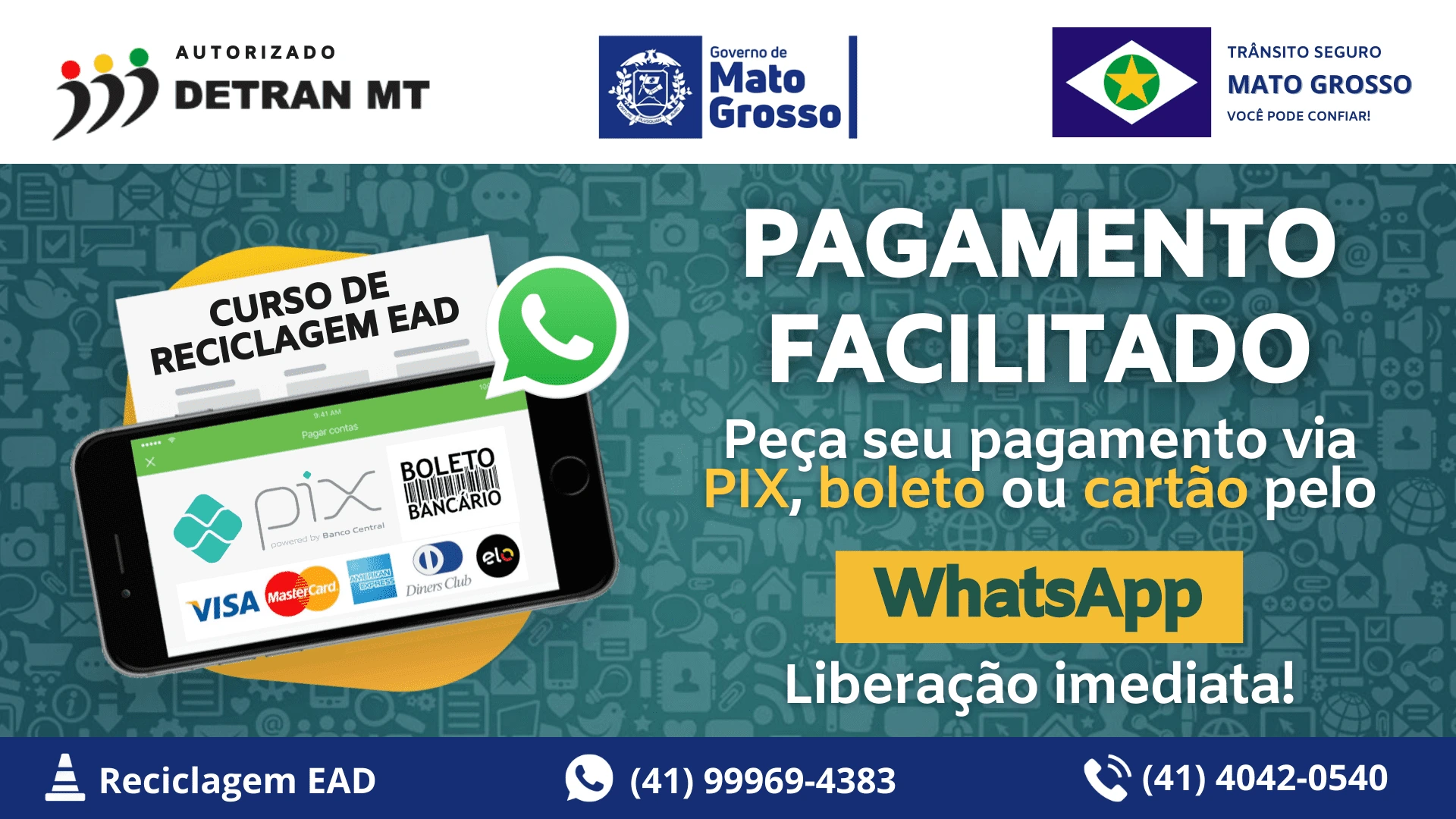 Pagamento facilitado em ate 10x no cartao de credito
